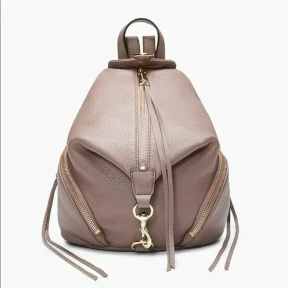 Rebecca Minkoff Medium Julian Leather Backpack in Mink Gold Amazon.com: Rebecca Minkoff womens Medium Julian Backpack  main image 4